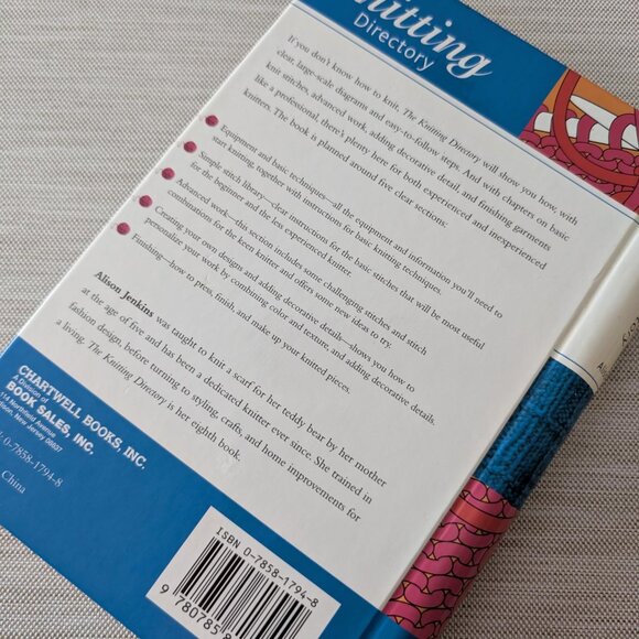 The Knitting Directory Spiral-bound – Alison Jenkins - Never Read - EUC - Book - Picture 5 of 7